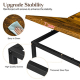 Cidaziya Small Coffee Table for Living Room,Modern Wood Coffee Table,Low Square Center Table Easy Assembly,23.6 x 23.6 x 16.3 Inches,Brown Cidaziya