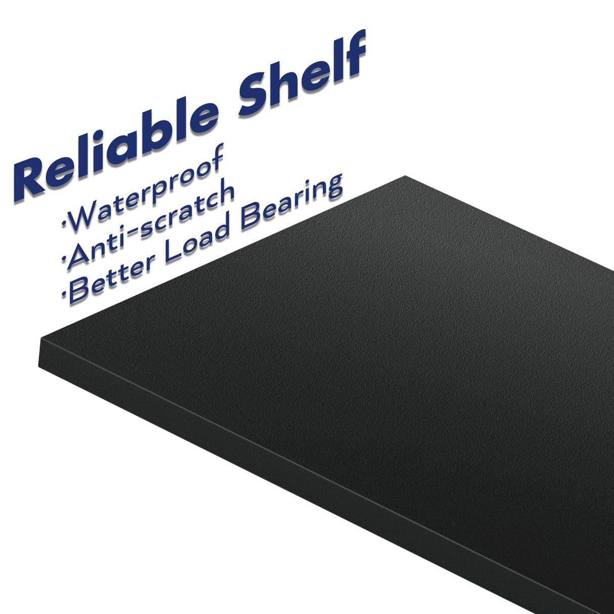 NUMENN Bookshelf, 5 Tier Bookshelves, Home Office Bookcase Shelf Storage Organizer, Free Standing Storage Shelving Unit for Bedroom, Living Room and Home Office, Black NUMENN