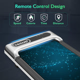 Yagud Under Desk Treadmill, Walking Pad for Home and Office, 2.5 HP Portable Walking Jogging Running Machine with Remote Control and LED Display, Sliver Yagud