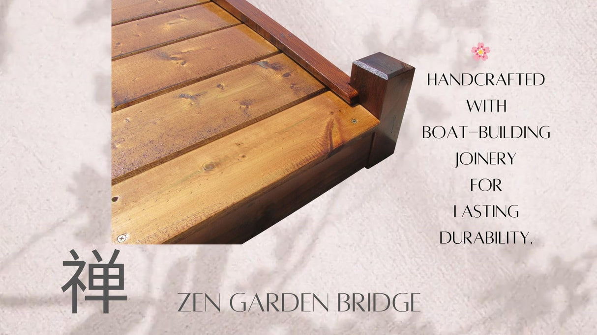 SamsGazebos Japanese Zen Garden Bridge 8 ft SamsGazebos