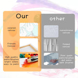 LOMSIOY Frame Paint by Number Kit for Adults, DIY Easy Halloween Ghost Oil Painting with Brushes, Hooks - Lone Watcher Framed Art Kits for Beginners - Suitable for Bedroom, Wall, Door Decor (8x8 Inch) LOMSIOY