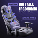 COLAMY Big and Tall Gaming Chair 400lbs-Computer Gamer Chair, Ergonomic Executive Office Chair, High Back PC Chair with Wide Seat for Adult Black COLAMY