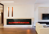 MAISON ARTS 72" Electric Fireplace Indoor Wall Mounted & Recessed Fireplace Heater with Remote Control & Touch Screen,8hrs Timer, Adjustable Flame & Bed Colors and Speed for Bedroom Living Room,1500W MAISON ARTS