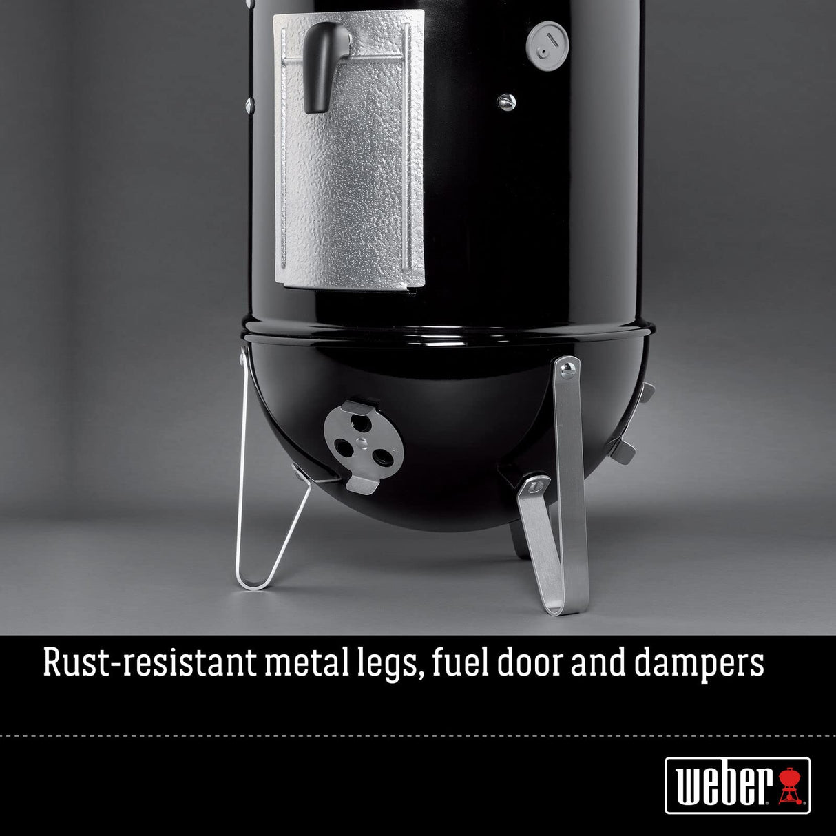 Weber 14.5 -inch Smokey Mountain Cooker, Charcoal Smoker,Black Weber