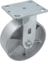 IconCasterWheels 6" x 2" Steel Heavy Duty Caster, Set of 4 Industrial Casters | 2 Swivel Top Lock Brake Caster & 2 Rigid Top Plate Caster | Top Plate 4 x 4.5, Load Capacity 4,800 lbs per Set (4-Pack) ICONCASTERWHEELS