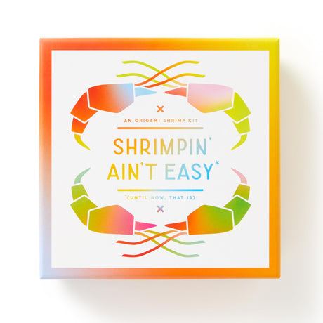 Brass Monkey Shrimpin' Aint Easy – Origami Kit Featuring Cool Design Prints with 78 Sheets and Instructions for Shrimp Designs Brass Monkey