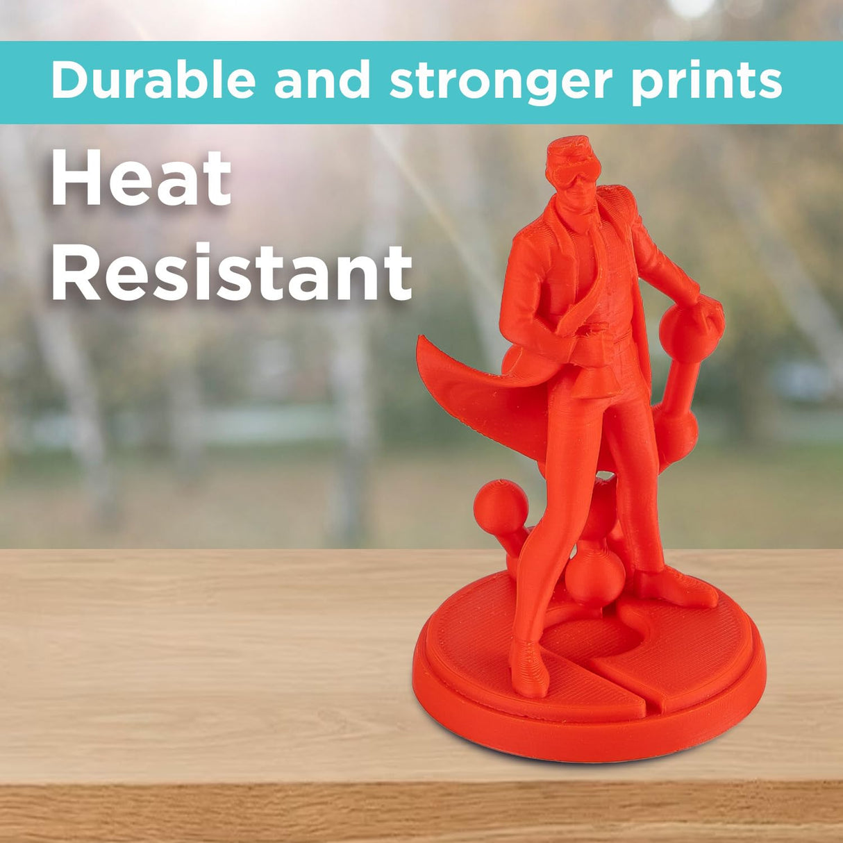 Polymaker ABS Filament 1.75mm Red, ABS 3D Printer Filament 1.75mm Heat Resistant 1kg - PolyLite ABS 3D Printing Filament 1.75mm, Strong & Durable, Dimensional Accuracy +/- 0.03mm POLYMAKER