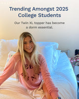 ViscoSoft 4 Inch Pillow Top Memory Foam Mattress Topper Twin XL - Cooling CertiPur-US Certified - Extra Long Hybrid Lux Dual Layer Mattress Pad - Perfect for College Dorms ViscoSoft