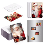 40 Pcs Sublimation Magnets Blank 3.5 x 2.3 Inch Personalized Fridge Refrigerator Magnets Blanks DIY Sublimation Refrigerator Magnet Bulk Soft Magnetic for Kitchen Decorative Fridge Magnets Blank Set Ovveroche