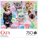 Buffalo Games - Sheena Pike - Cupcake Kittens - 750 Piece Jigsaw Puzzle for Adults -Challenging Puzzle Perfect for Game Nights - Finished Size is 24.00 x 18.00 Buffalo Games
