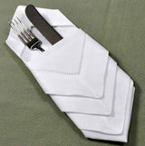 20 x 20 Inch Linen Napkins White Cloth Napkins Set of 4 Dinner Napkins Cloth Washable White Linen Napkins White Dinner Napkins Fabric Napkins Servilletas De Tela para Mesa Bumblebee Linens