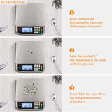 Food Scale 88lb/40kg Large Digital Kitchen Scale 0.05oz/1g with Price Computing Commercial Scale 304 Stainless Steel gram Scale for Baking Cooking Meat Restaurant ，USB or AA Battery(Included) RUJIXU