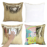 FOKOCALI 10PCS Sublimation Pillow Cover Mixed Color Square Blank Reversible Sequin Magic Swipe Cushion Case 15.75 x 15.75in US Stock FOKOCALI