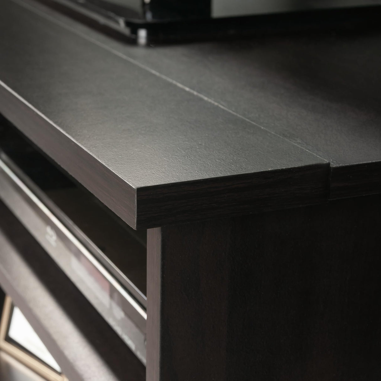 Sauder Beginnings TV Stand with Drawers, For TV's up to 46", Cinnamon Cherry finish Sauder