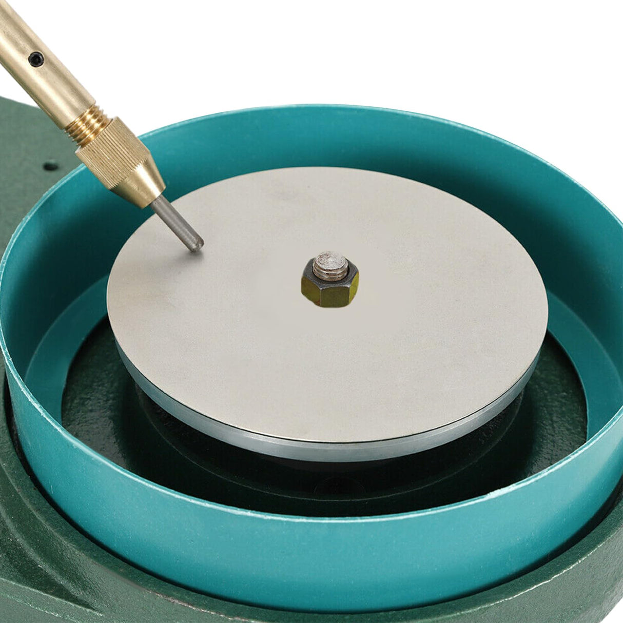 Gem Faceting Machine 180W Jade Grinding Polishing Machine 2800RPM Rock Polisher Jewel Angle Polisher with Faceted Manipulator for Jewelry Polisher with 6 Inch Polishing Disc (Green) DDYOOK