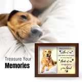 Dog Memorial Gifts for Loss of Dog Picture Frame 4x6,Pet Memorial Shadow Box for Dogs,Pet Memorial Gifts for Dogs,Loss of Dog Sympathy Gift,Dog Bereavement Gifts Vetbuosa
