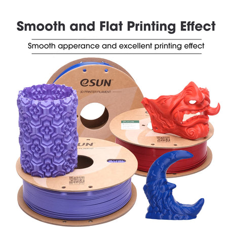 eSUN PLA Filament 1.75mm, High Toughness 3D Printer Filament Upgraded PLA Filament, Dimensional Accuracy +/- 0.03mm, 1KG Cardboard Spool (2.2 LBS) 3D Printing Filament for 3D Printers, Black eSUN