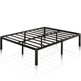 ZINUS Van 16 Inch Black Metal Platform Bed Frame with Steel Slat Support - No Box Spring Required, Full Size Zinus