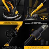 Drywall Sander, 1050W Electric Drywall Sander with Vacuum Dust Collection, 2100RPM Wall Sander with 7 Variable Speed, Foldable & Extendable Handle, Double-Deck LED Light, Dust Bag and Hose Alloyman