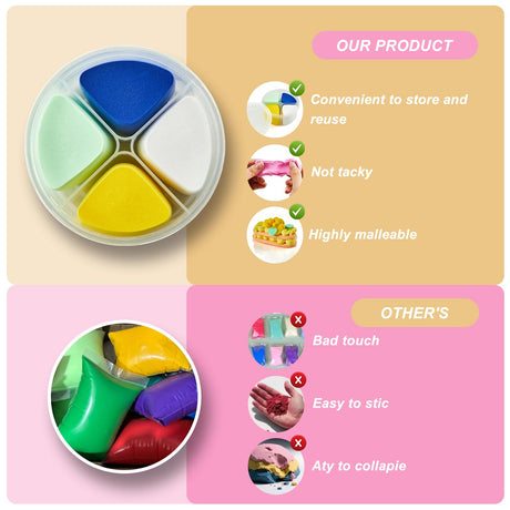 Adinomiency Air Dry Clay for Kids | 12 Pack DIY Modeling Clay Kit with 4 Colors Per Set & 12 Pastry Sculpting Guides | Non-Toxic, Easy to Use Arts and Crafts Gift for Boys & Girls Ages 3+ Adinomiency