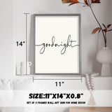 Set of 3 Framed Always Kiss Me Sign 11"x14" Living Room Wall Decor for Farmhouse Rustic Home Wall Art Wood Signs Houmury