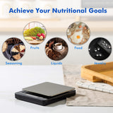 KitchenTour Digital Kitchen Scale - 500g/0.01g High Accuracy Precision Multifunction Food Meat Scale Small Scale Jewelry Lab Carat Powder Scale with Back-Lit LCD Display(Batteries Included) K KitchenTour