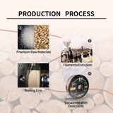 HP3DF PLA Filament, Wood PLA, 3D Printer Filament, PLA Filament 1.75mm Dimensional Accuracy +/- 0.02mm, 1KG Spool (2.2 lbs), Fit Most FDM Printer (Wood) HP3DF