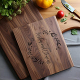 Personalized Cutting Board, Usa Crafted Maple/Walnut Customized Cutting Boards, Save The Date Wedding Gift, Christmas Gifts, Anniversary or Bridal SHOISOWO