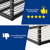 4x8 Overhead Garage Storage Rack with 4 Extra Hooks – Adjustable Heavy-Duty Garage Ceiling Storage Racks (22"-40"), Holds 600 lbs, 22 lbs per Hook, Steel Hanging Organizer for Tools, Bins & Bikes Keelian