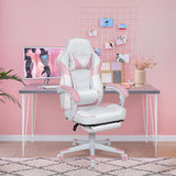 ARTETHYS Gaming Chair, Ergonomic High Back Racing PU Leather Computer Chair with Adjustable Footrest, Headrest and Lumbar Support and 90 to 150 Degree Tilt Pink ARTETHYS