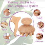 Wood Therapy Massage Tools Kit, Wooden Massager Tools, Body Contouring & Shaping, Muscle Pain Relief Massager Tool, Lymphatic Drainage Massager, Wooden Rollers for Massage, Wooden Body Sculpting Tools PURE VIBE