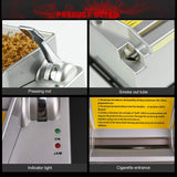 Electric Cigarette Rolling Machine, 8.0 Fully Automatic Cigarette Rolling Machine with Cigarette Case, Indicator Light Showing Working Status, Ideal Gift for Husband and Father ZIJINGM