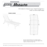 Classic Accessories Ravenna Water-Resistant 86 Inch Patio Chaise Lounge Chair Cover, 2-Pack, Patio Furniture Covers Classic Accessories