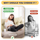 UUluhao Triangular Wedge Pillow Headboard Blush Pink Bed Rest Reading Pillow Twin Wedge Pillow for Headboard Daybeds and Bunk Beds,39 * 7.87 * 19.68in UUluhao