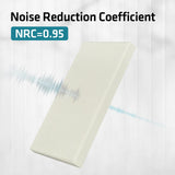 UMIACOUSTICS 4 PCS Acoustic Wall Panels, 2“ Thick 23.6" x 11.8" Fiberglass Recording Studio Acoustical Treatments Panels, Self-adhesive Sound Absorbing Panels for Studios, Office, Home Theater. Beige UMIACOUSTICS