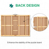 ALL4JIG 1500PCS Portable Puzzle Table with Legs, 25"x34"Adjustable Jigsaw Wooden Puzzle Board with 4 Drawers & Cover Birthday Gift for mom, 3-Tilting-Angle Jigsaw Puzzle Table for Adults ALL4JIG