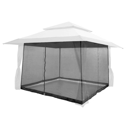 Z-Shade 10' x 10' Screenroom Shade Protectant Attachment for 13' x 13' Outdoor Shelter Tent Gazebos, Accessory Only, Black