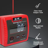 Digital Angle Gauge, Digital Angle Finder Magnetic (4 surfaces) with Laser, Inclinometer Digital with Large LCD display by S&F STEAD & FAST S&F STEAD & FAST