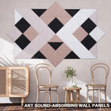 64 Pack Self-Adhesive Triangular Acoustic Panels,63x31.5inchs Sound Absorbing Panels, High Density Soundproof Wall Panels,Wall Decoration Sound Dampening Panels for Recording Studios,Home,and Office Tutmyrea