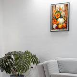 MBNTJHT Autumn Diamond Painting Kits for Adults,DIY Fall Pumpkin Diamond Art Kits for Beginners,5D Full Drill Round Gem Art Painting Craft for Home Wall Decor 12x16 Inch MBNTJHT