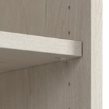 Bush Furniture Lennox Farmhouse Desk with Hutch and Keyboard Tray | Computer Table for Home Office, 60W, Linen White Oak Bush Business Furniture