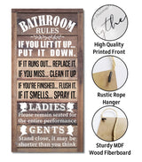 Rustic Bathroom Decor, Western Bathrooms Decors, Funny Bathroom Signs Wall Decor, Country Bathrooms Decors Gkwa