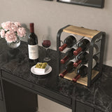J JACKCUBE DESIGN Rustic Wood 6 Bottles Wine Rack for Countertop, 3 Tier Free Standing Wine Bottle Holder Stand Storage Organizer for Home Decor Bar, Cellar, Pantry, Cabinet- MK652A J JACKCUBE DESIGN
