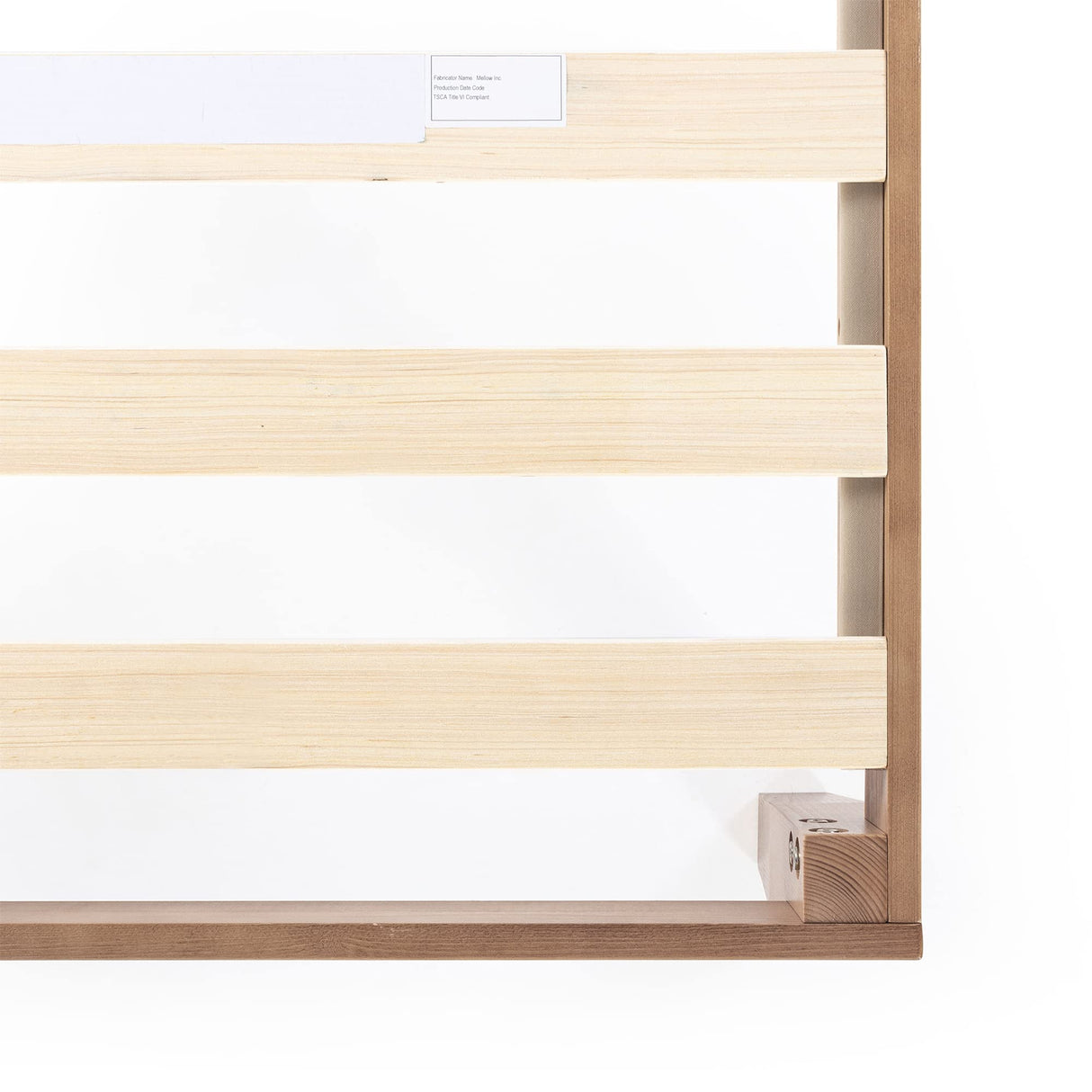 Mellow Naturalista Classic 12-Inch Solid Wood Platform Bed | Wooden Slats, No Box Spring Needed, Easy Assembly | Twin, Natural Pine Mellow