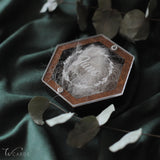 Personalized Pet Hair Keepsake Box for Dog and Cat Fur - Engraved Wood Memorial Box - Unique Customized Gift for Loss of Furry Friend Wooden (Dark Diamand Clear Lid) L-site