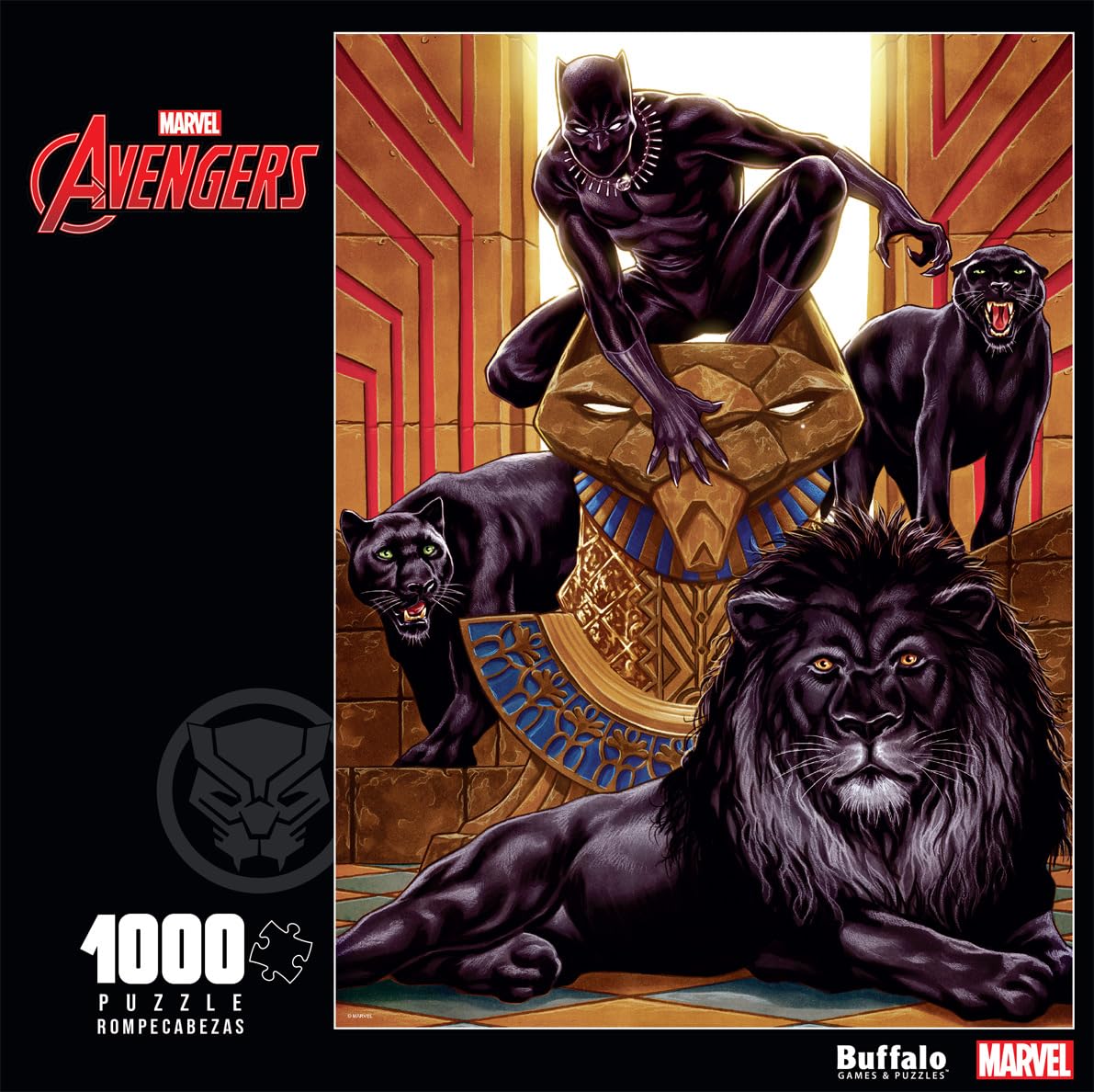 Buffalo Games - Marvel - Black Panther (Vol. 6) #1 Variant - 1000 Piece Jigsaw Puzzle for Adults -Challenging Puzzle Perfect for Game Nights - Finished Size is 26.75 x 19.75 Buffalo Games