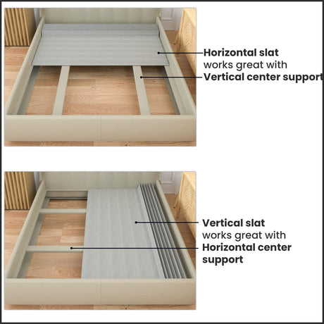 Continental Sleep, 0.75-Inch Heavy Duty Vertical Wooden Bunkie Board/Bed Slats with Cover, Enhance Mattress Support, Queen(60"), Grey Continental Sleep
