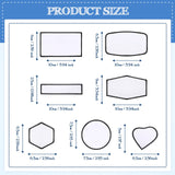 Juinte 140 Pieces Sublimation Patches Blank Hat Patches Sublimation Patches Blank for Hats Hat Patches Blank Patches for Clothes Hat Dress Patch (Black, Blue, Red, Khaki) Juinte