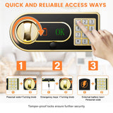 3.6 cu ft Large Fireproof Drop Safe Box for Business, Anti-Theft Money Drop Slot Safes with Digital Keypad and Spare Keys, Heavy-duty Cash Depository Lock Safe for Home Office Retail Store Business Tiskgg