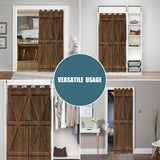 Retro Wooden Farm Doors Door Curtains for Doorways, Rural Farmhouse Barn Wood Blackout Curtain for Kids Bedroom Closet, Grommet Thermal Insulated Privacy Door Drapes for Room Divider, 42" W x 80" L Czrouz